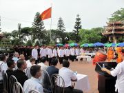 Một phần quang cảnh buổi Lễ công nhận võ đường Thiếu Lâm Vịnh Xuân Quyền Hải Phòng là thành viên chính thức của Hội võ thuật Hà Nội