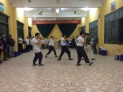 Các môn sinh của võ đường trong buổi tập đầu năm Bính Thân - 2016